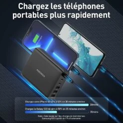 Chargeur Multi USB-C -Monde Electronique Chargeur Multi Usb C plus rapide