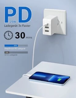 Chargeur Mural USB A -Monde Electronique Chargeur Mural DeepDream power delivery