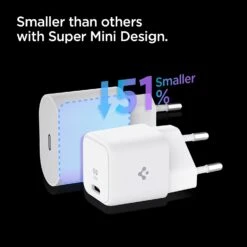 Adaptateur Charge Rapide -Monde Electronique Chargeur Mural Rapide USB C Spigen 51 Plus Petit