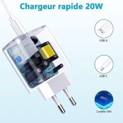 Chargeur Mural USB-C 10 Chargeur Mural USB-C -Monde Electronique Chargeur Mural USB C iphone