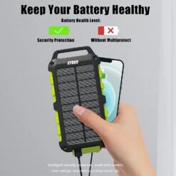 Chargeur Nomade Solaire De 20000 MAh -Monde Electronique Chargeur Nomade Solaire nabime pas la batterie