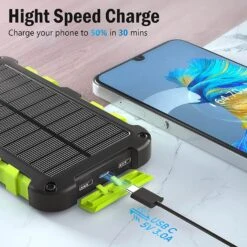 Chargeur Nomade Solaire De 20000 MAh -Monde Electronique Chargeur Nomade Solaire rapide