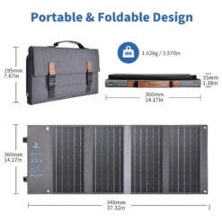 Chargeur Panneau Solaire Portable -Monde Electronique Chargeur Panneau Solaire Portable portable et pliable