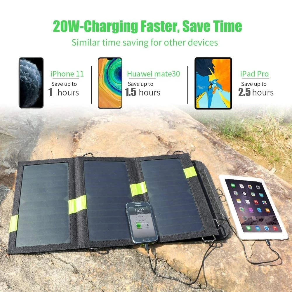 Chargeur Panneau Solaire De 20 Watts 8 Chargeur Panneau Solaire De 20 Watts – Image 6