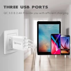 Adaptateur Quick Charge 3.0 -Monde Electronique Chargeur Rapide 3.0 36W Konky compatibilite