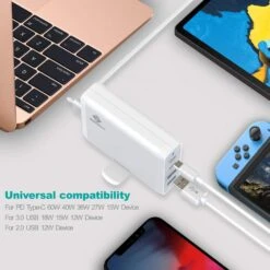 Chargeur Secteur Rapide 60W -Monde Electronique Chargeur Rapide 60W compatibilite large