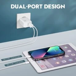 Chargeur Rapide USB-C 20W 8 Chargeur Rapide USB-C 20W -Monde Electronique Chargeur Rapide Luosike USB C double port