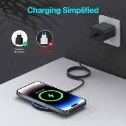 Chargeur Rapide Sans Fil 20W 12 Chargeur Rapide Sans Fil 20W -Monde Electronique Chargeur Rapide Sans Fil 20W charge simplifiee