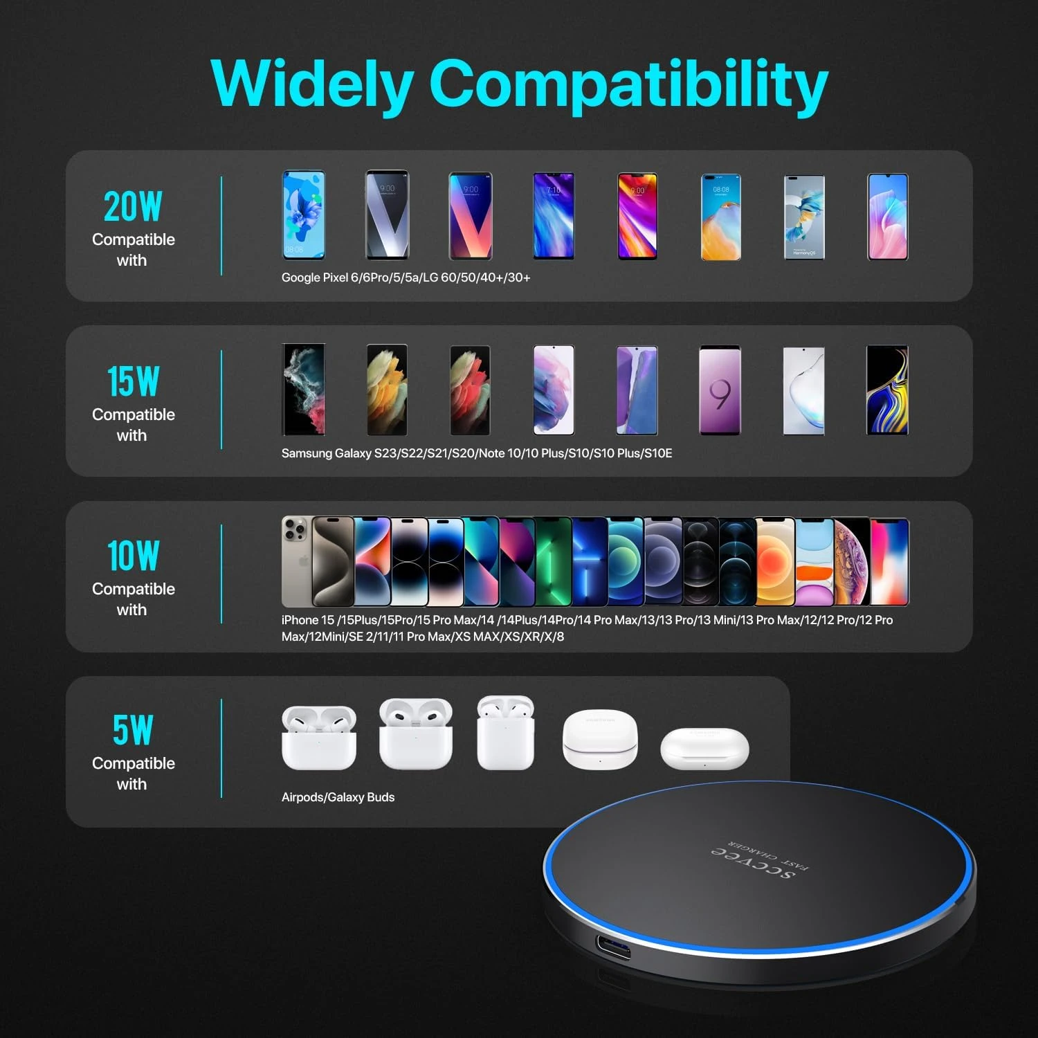 Chargeur Rapide Sans Fil 20W 5 Chargeur Rapide Sans Fil 20W – Image 4