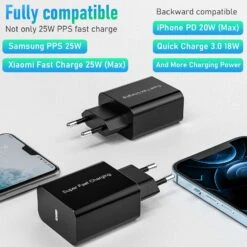 Chargeur SFC Type-C 25W -Monde Electronique Chargeur SFC Type C 25W largement compatible