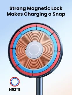 Chargeur à Induction 2 En 1 Magnétique -Monde Electronique Chargeur Sans Fil Magnetique iPhone aimants puissants