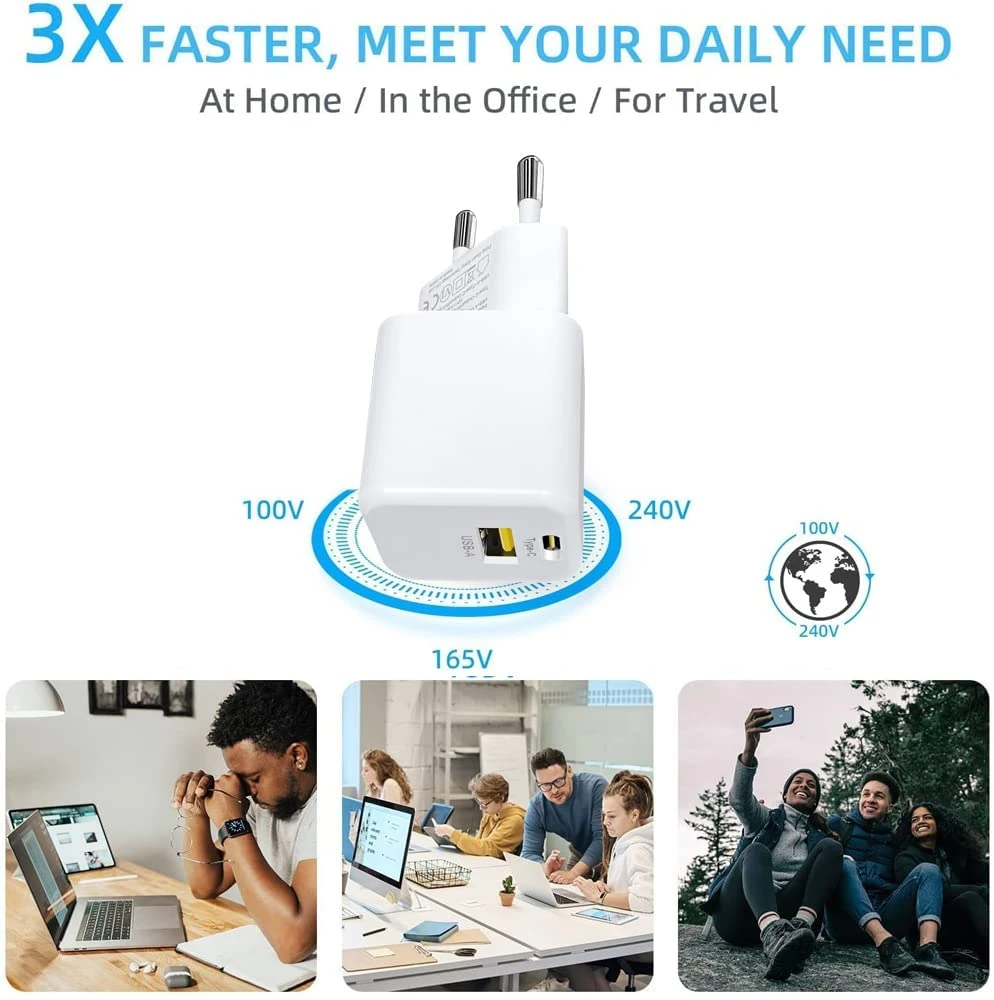 Chargeur Secteur USB-C USB-A 4 Chargeur Secteur USB-C USB-A – Image 2