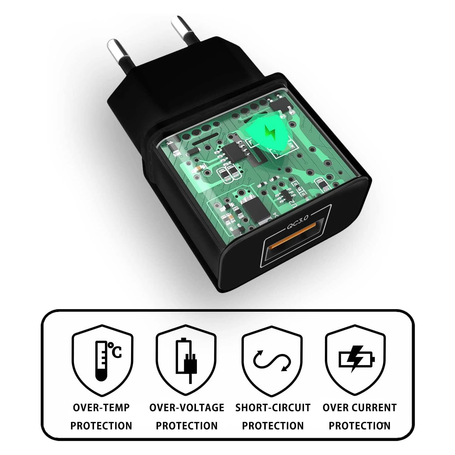 Adaptateur Secteur Quick Charge 3.0 4 Adaptateur Secteur Quick Charge 3.0 – Image 2