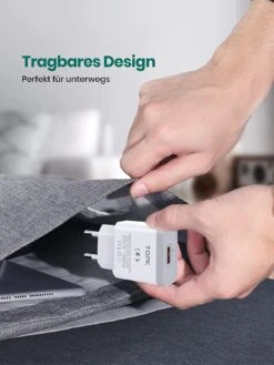 Chargeur Quick Charge 3.0 8 Chargeur Quick Charge 3.0 -Monde Electronique Chargeur Secteur Rapide TOPK 18W petit et compact