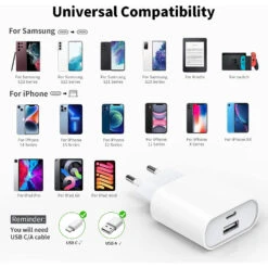 Chargeur Secteur USB Type-C 10 Chargeur Secteur USB Type-C -Monde Electronique Chargeur Secteur Usb C compatibilite 1