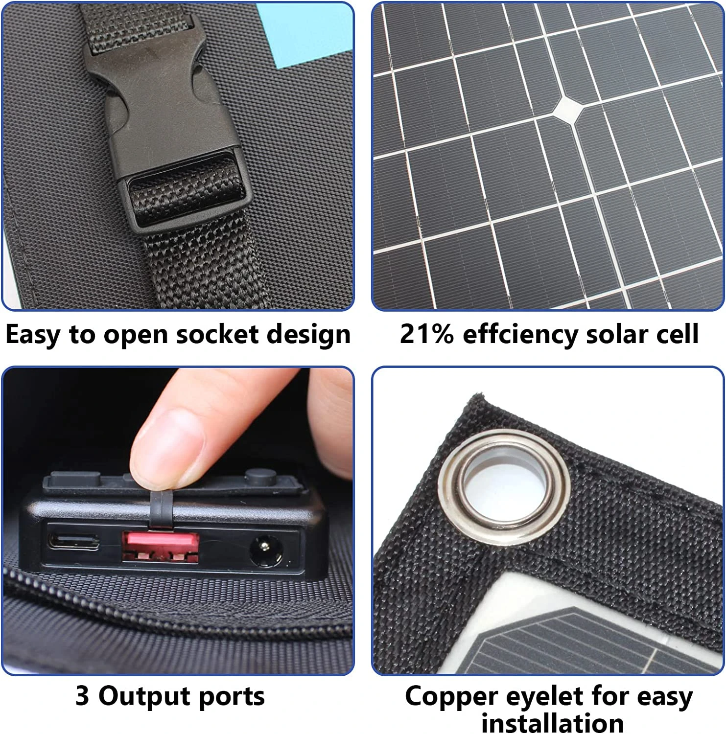 Chargeur Solaire Puissance 60 Watts Maximale 7 Chargeur Solaire Puissance 60 Watts Maximale – Image 5