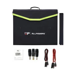 Chargeur Solaire De 100 Watts Pour Camping Et Autres -Monde Electronique Chargeur Solaire AllPowers 100w valise de rangement