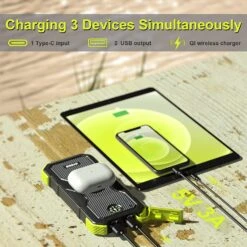 Chargeur Solaire Étanche Certifié IPX6 -Monde Electronique Chargeur Solaire Etanche 3 appareils en meme temps