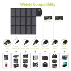 Chargeur Solaire Pliable -Monde Electronique Chargeur Solaire Pliable grande compatibilite