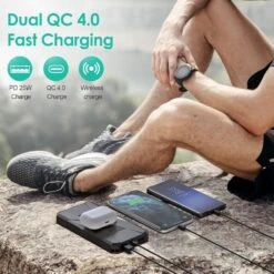 Chargeur Solaire Rapide Et Sans Fil -Monde Electronique Chargeur Solaire Sans fil dual qc 4.0