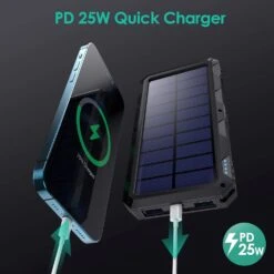 Chargeur Solaire Rapide Et Sans Fil -Monde Electronique Chargeur Solaire Sans fil rapide