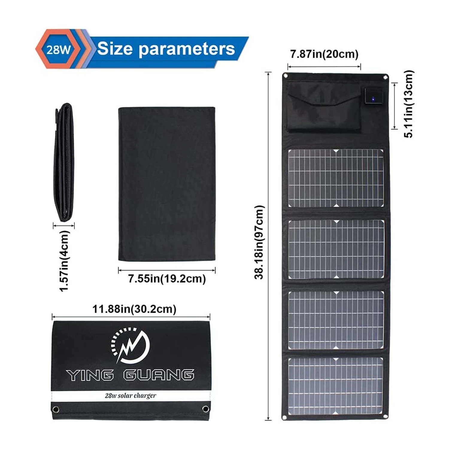 Chargeur Panneaux Solaires Pliable De 28 Watts 8 Chargeur Panneaux Solaires Pliable De 28 Watts – Image 6