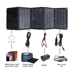 Chargeur Panneaux Solaires Pliable De 28 Watts 15 Chargeur Panneaux Solaires Pliable De 28 Watts -Monde Electronique Chargeur Solaire Ying Guang 28W grande compatibilite