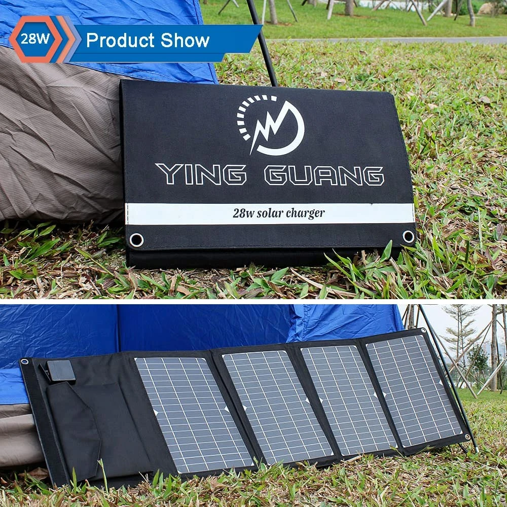 Chargeur Panneaux Solaires Pliable De 28 Watts 5 Chargeur Panneaux Solaires Pliable De 28 Watts – Image 3
