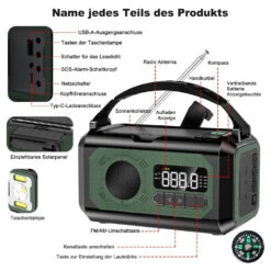 Chargeur Solaire Avec Dynamo -Monde Electronique Chargeur Solaire avec Dynamo specificite 1