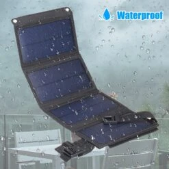 Chargeur Solaire De 10 Watts -Monde Electronique Chargeur Solaire de 10 watts etanche a la pluie