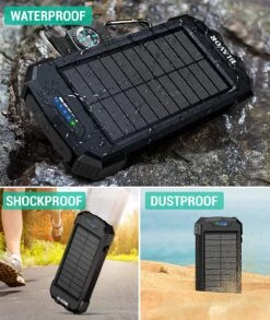 Chargeur Solaire De 10000 MAh 14 Chargeur Solaire De 10000 MAh -Monde Electronique Chargeur Solaire de 10000 mah environements difficiles