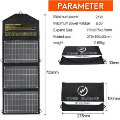Chargeur Solaire Pour Camping Pliable -Monde Electronique Chargeur Solaire pour Camping pliable fonctionnalites