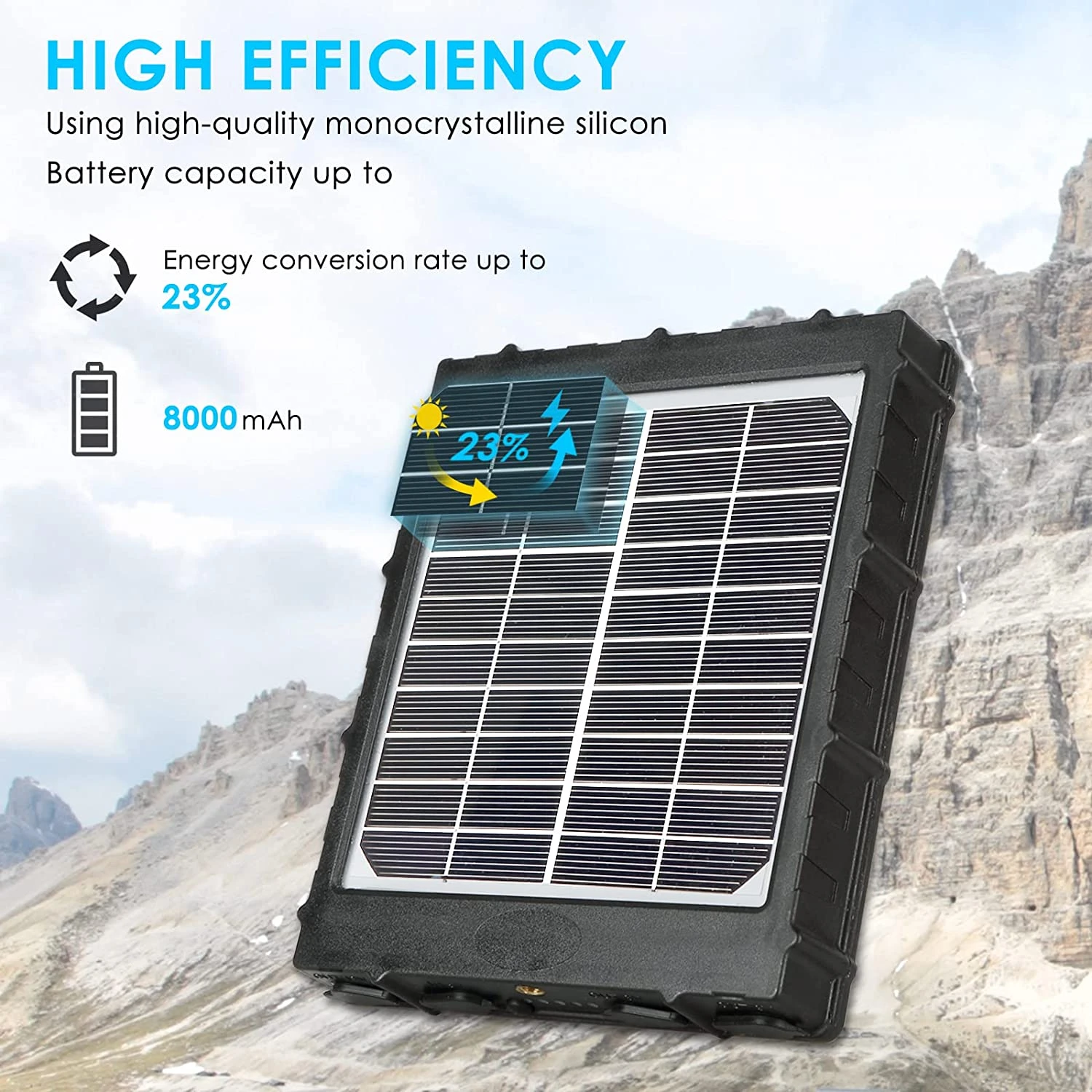 Chargeur Solaire Sortie 12V 8000 MAh 6 Chargeur Solaire Sortie 12V 8000 MAh – Image 4