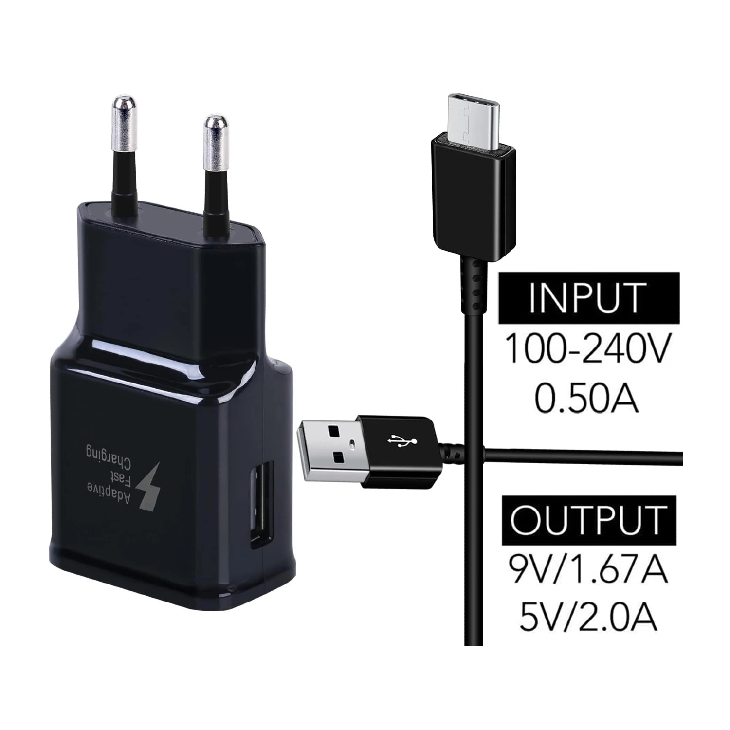Chargeur Secteur USB-A Vers USB-C 4 Chargeur Secteur USB-A Vers USB-C – Image 2