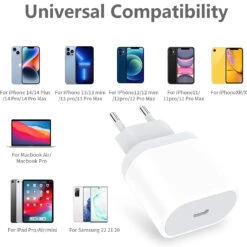 Chargeur USB Type-C De 30 Watts -Monde Electronique Chargeur USB C 30W compatibilite universelle
