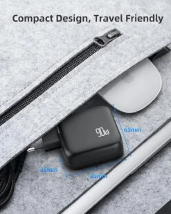 Chargeur USB-C 90 Watts -Monde Electronique Chargeur USB C 90W dimensions