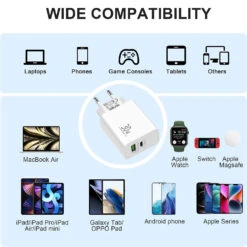 Chargeur USB Type-C Huawei -Monde Electronique Chargeur USB C Huawei compatibilite