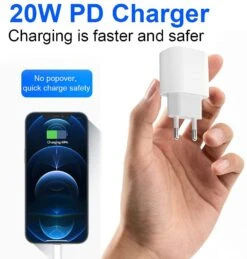 Chargeur USB-C Rapide Certifié MFi -Monde Electronique Chargeur USB C Rapide Certifie MFi 20W