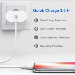 Chargeur USB-C Rapide Certifié MFi -Monde Electronique Chargeur USB C Rapide Certifie MFi quick charge
