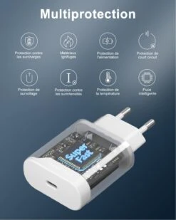 Chargeur Ultra Rapide 20 Watts -Monde Electronique Chargeur Ultra Rapide 20 Watts multi protection
