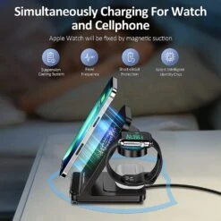 Support Téléphone Chargeur Sans Fil 8 Support Téléphone Chargeur Sans Fil -Monde Electronique Chargeur a induction Eisreho 3 en 1 charge simultanee