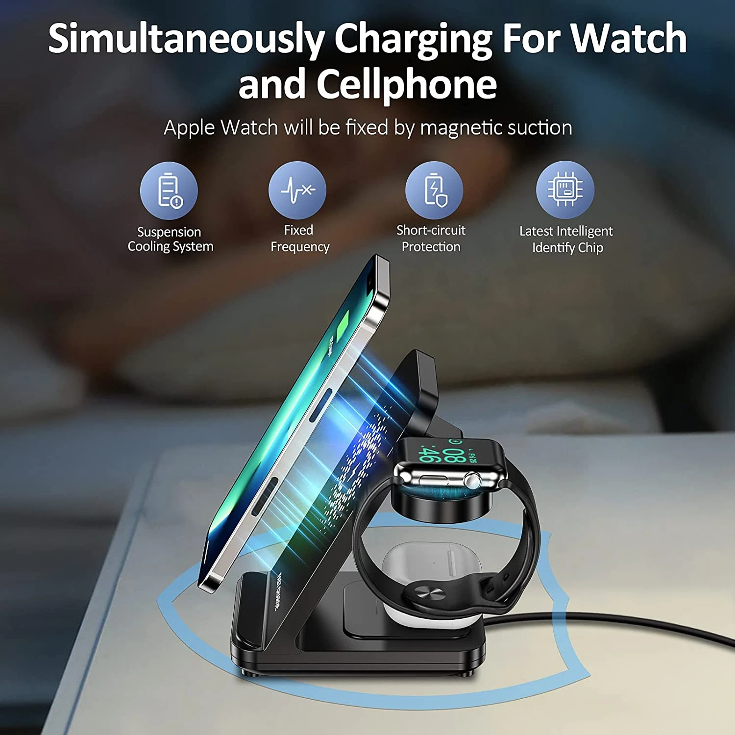 Support Téléphone Chargeur Sans Fil 5 Support Téléphone Chargeur Sans Fil – Image 3