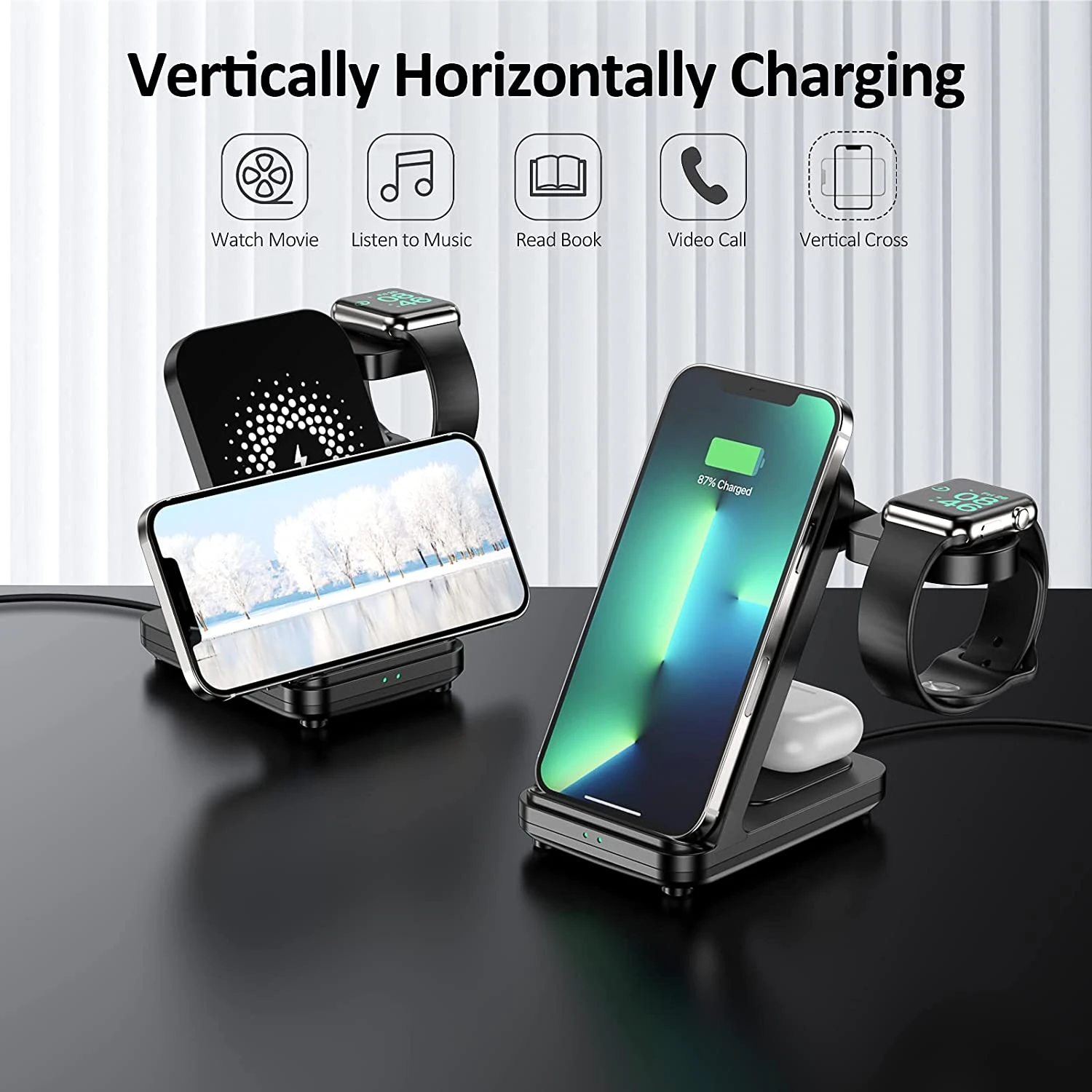 Support Téléphone Chargeur Sans Fil 4 Support Téléphone Chargeur Sans Fil – Image 2