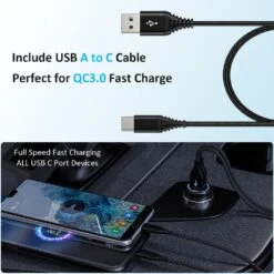 Chargeur Allume-cigare 2.4 Ampères -Monde Electronique Chargeur allume cigare 2.4A cable de chargement inclus