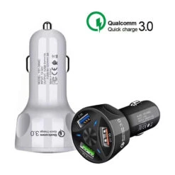 Chargeur Allume-cigare 3 Ports USB -Monde Electronique Chargeur allume cigare 3 ports USB Qualcomms Quick Charge 3.0