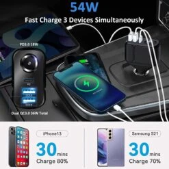 Chargeur Allume-cigare 4 En 1 9 Chargeur Allume-cigare 4 En 1 -Monde Electronique Chargeur allume cigare 4 en 1 54 watts