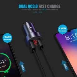 Chargeur Allume Cigare Universel Portable -Monde Electronique Chargeur allume cigare Licheers dual usb