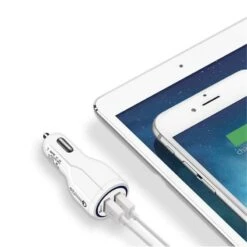 Chargeur Allume Cigare Universel -Monde Electronique Chargeur allume cigare blanc