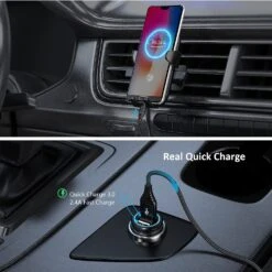 Chargeur Allume-cigare 2.4 Ampères -Monde Electronique Chargeur allume cigare charge reellement rapide