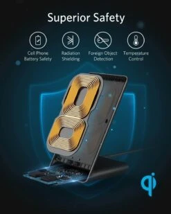 Chargeur Sans Fil Téléphone Intelligent 9 Chargeur Sans Fil Téléphone Intelligent -Monde Electronique Chargeur induction PowerWave Anker securite superieure